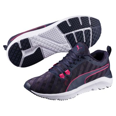 Navy and pink Rush Cross Hatch Wn trainers